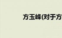 方玉峰(对于方玉峰简单介绍)