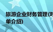 旅游企业财务管理(对于旅游企业财务管理简单介绍)