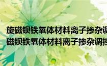 旋磁钡铁氧体材料离子掺杂调控及低温烧结机理研究(对于旋磁钡铁氧体材料离子掺杂调控及低温烧结机理研究简单介绍)