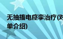 无抽搐电痉挛治疗(对于无抽搐电痉挛治疗简单介绍)