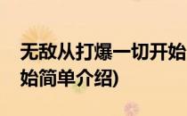 无敌从打爆一切开始(对于无敌从打爆一切开始简单介绍)
