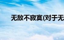 无敌不寂寞(对于无敌不寂寞简单介绍)