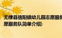 无棣县信阳镇幼儿园志愿服务队(对于无棣县信阳镇幼儿园志愿服务队简单介绍)