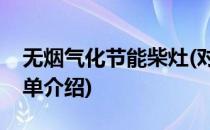 无烟气化节能柴灶(对于无烟气化节能柴灶简单介绍)
