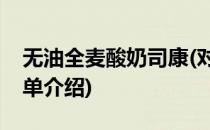 无油全麦酸奶司康(对于无油全麦酸奶司康简单介绍)