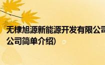 无棣旭源新能源开发有限公司(对于无棣旭源新能源开发有限公司简单介绍)