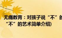 无痛教育：对孩子说“不”的艺术(对于无痛教育：对孩子说“不”的艺术简单介绍)