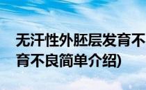 无汗性外胚层发育不良(对于无汗性外胚层发育不良简单介绍)
