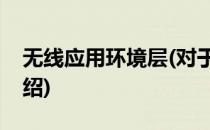 无线应用环境层(对于无线应用环境层简单介绍)