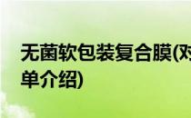 无菌软包装复合膜(对于无菌软包装复合膜简单介绍)