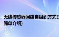 无线传感器网络自组织方式(对于无线传感器网络自组织方式简单介绍)