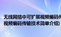 无线网络中可扩展视频编码传输技术(对于无线网络中可扩展视频编码传输技术简单介绍)