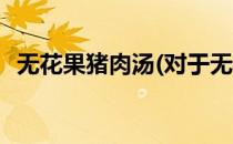 无花果猪肉汤(对于无花果猪肉汤简单介绍)