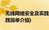 无线网络安全及实践(对于无线网络安全及实践简单介绍)