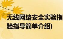 无线网络安全实验指导(对于无线网络安全实验指导简单介绍)