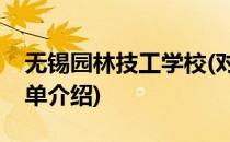 无锡园林技工学校(对于无锡园林技工学校简单介绍)