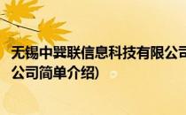 无锡中巽联信息科技有限公司(对于无锡中巽联信息科技有限公司简单介绍)