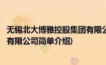 无锡北大博雅控股集团有限公司(对于无锡北大博雅控股集团有限公司简单介绍)