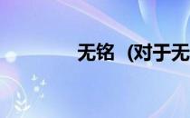 无铭  (对于无铭  简单介绍)