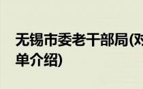 无锡市委老干部局(对于无锡市委老干部局简单介绍)