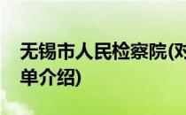 无锡市人民检察院(对于无锡市人民检察院简单介绍)