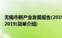 无锡市新产业发展报告(2019)(对于无锡市新产业发展报告(2019)简单介绍)