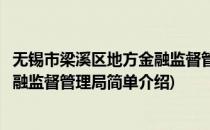 无锡市梁溪区地方金融监督管理局(对于无锡市梁溪区地方金融监督管理局简单介绍)