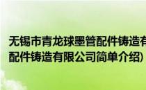 无锡市青龙球墨管配件铸造有限公司(对于无锡市青龙球墨管配件铸造有限公司简单介绍)