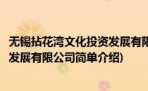 无锡拈花湾文化投资发展有限公司(对于无锡拈花湾文化投资发展有限公司简单介绍)