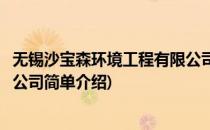 无锡沙宝森环境工程有限公司(对于无锡沙宝森环境工程有限公司简单介绍)