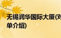 无锡润华国际大厦(对于无锡润华国际大厦简单介绍)