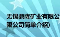 无锡鼎隆矿业有限公司(对于无锡鼎隆矿业有限公司简单介绍)
