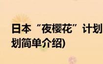 日本“夜樱花”计划(对于日本“夜樱花”计划简单介绍)