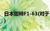 日本甜柿F1-63(对于日本甜柿F1-63简单介绍)