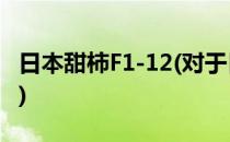 日本甜柿F1-12(对于日本甜柿F1-12简单介绍)