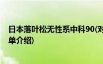 日本落叶松无性系中科90(对于日本落叶松无性系中科90简单介绍)