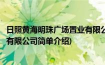 日照黄海明珠广场置业有限公司(对于日照黄海明珠广场置业有限公司简单介绍)