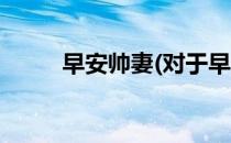 早安帅妻(对于早安帅妻简单介绍)