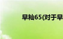 早籼65(对于早籼65简单介绍)