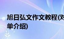 旭日弘文作文教程(对于旭日弘文作文教程简单介绍)