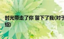 时光带走了你 留下了我(对于时光带走了你 留下了我简单介绍)