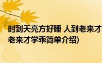 时到天亮方好睡 人到老来才学乖(对于时到天亮方好睡 人到老来才学乖简单介绍)