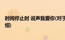 时间停止时 说声我爱你(对于时间停止时 说声我爱你简单介绍)
