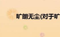 旷朗无尘(对于旷朗无尘简单介绍)