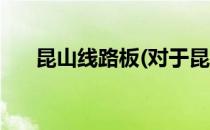 昆山线路板(对于昆山线路板简单介绍)