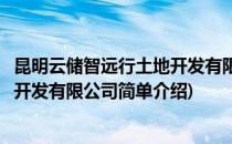 昆明云储智远行土地开发有限公司(对于昆明云储智远行土地开发有限公司简单介绍)