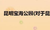 昆明宝海公园(对于昆明宝海公园简单介绍)