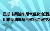 昆明市柴油车尾气催化治理技术与应用科技创新团队(对于昆明市柴油车尾气催化治理技术与应用科技创新团队简单介绍)