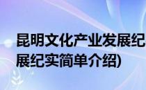 昆明文化产业发展纪实(对于昆明文化产业发展纪实简单介绍)