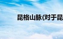 昆格山脉(对于昆格山脉简单介绍)
